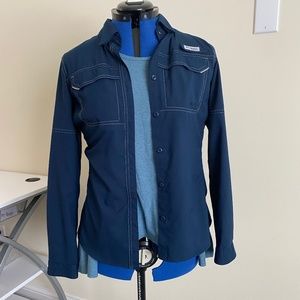 Navy Blue Long Sleeve Cooling Shirt